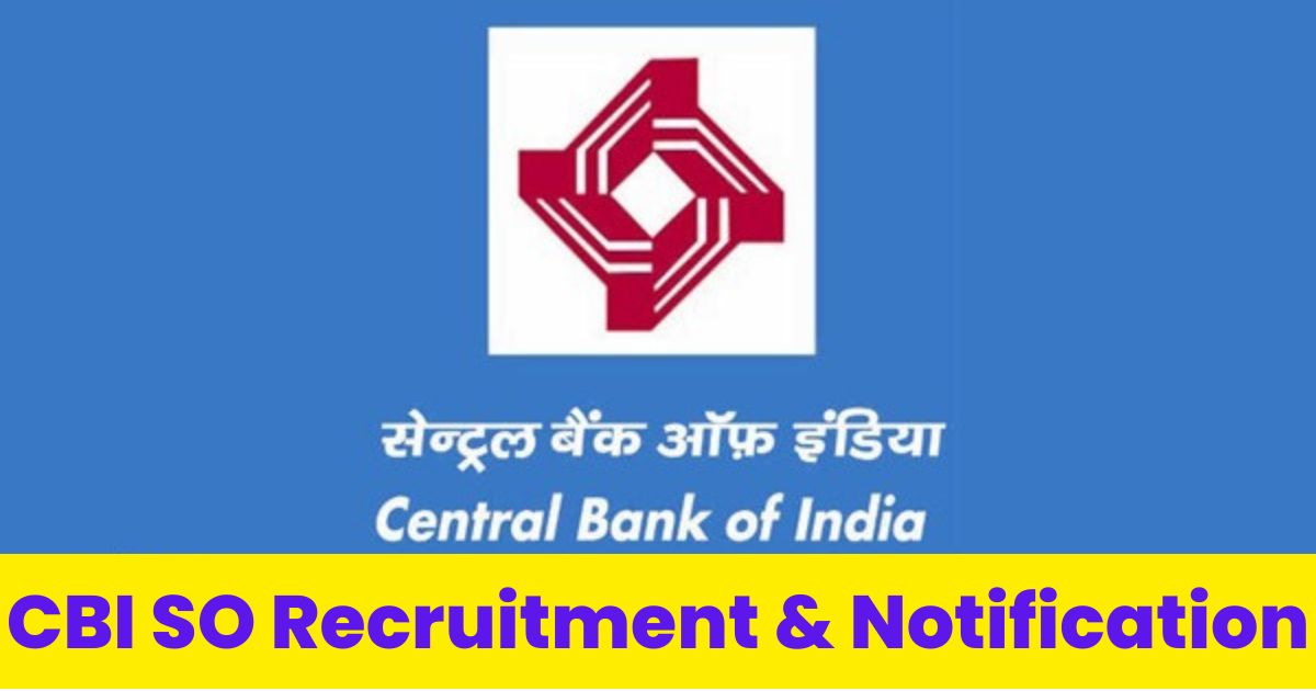 CBI SO Recruitment